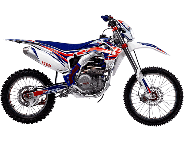 Мотоцикл BSE M8 Factory Blue White